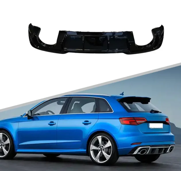 AUDI A3 Hatchback 2017-2020 Bumper Rear Diffuser Body Accessories