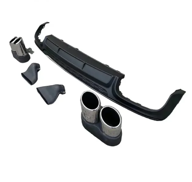 AUDI A6 2019+ Rear Diffuser With Stainless Steel Tail Pipe - Image 2