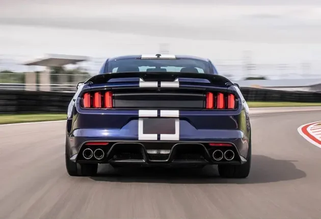 Ford Mustang 2015-2022 GT500 A style Car Parts Spoiler With Wicke - Image 3