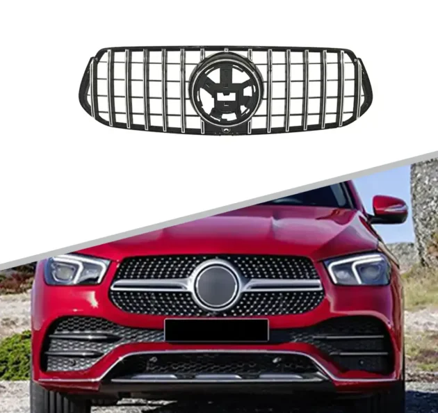 BENZ AMG W167 Silver Color Car Front Bumper Lip Grille