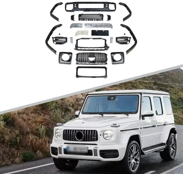 BENZ W463 2019-2022 Bumper Front Lip Rear Diffuser Side Skirt Vents Spoiler Body Kit