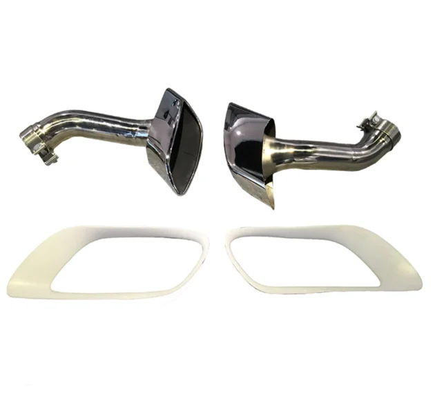 BMW X6 E71 Square Style Stainless Steel Tail Pipe - Image 3