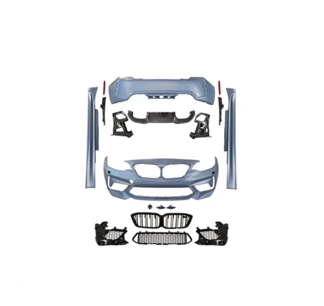 BMW F22 F23 M2C Style Car Front Rear Bumper Front Lip Rear Diffuser Side Skirt Vents Spoiler Body Kit - Image 3