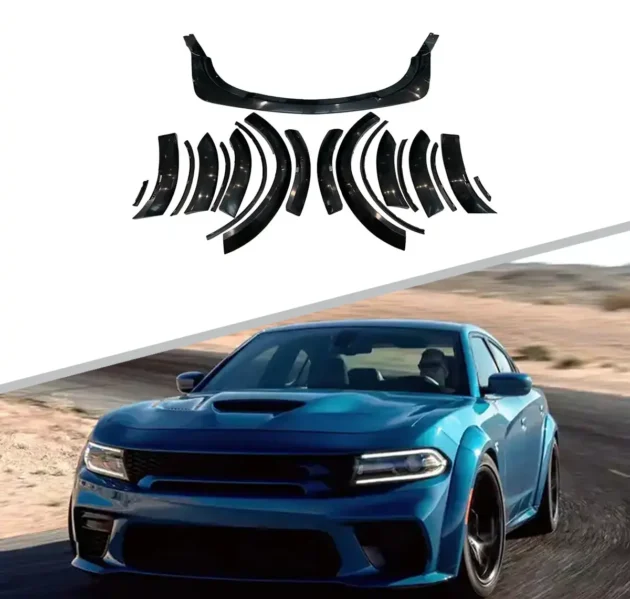 2015-2022 SRT Charger Front Lip With Wide Fender Flares