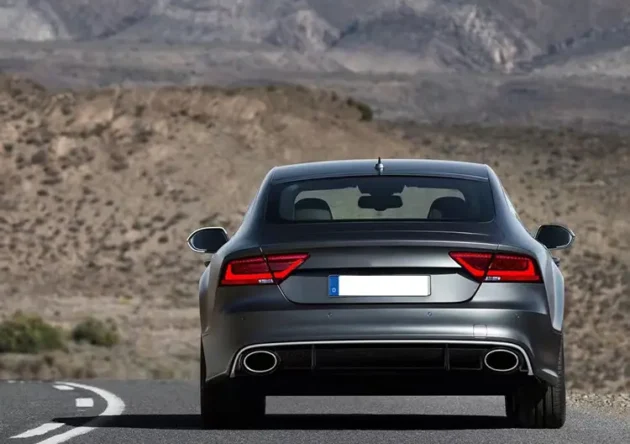 AUDI A7 2016-2018 Bumper Body Parts Rear Diffuser With Tail Pipe - Image 4