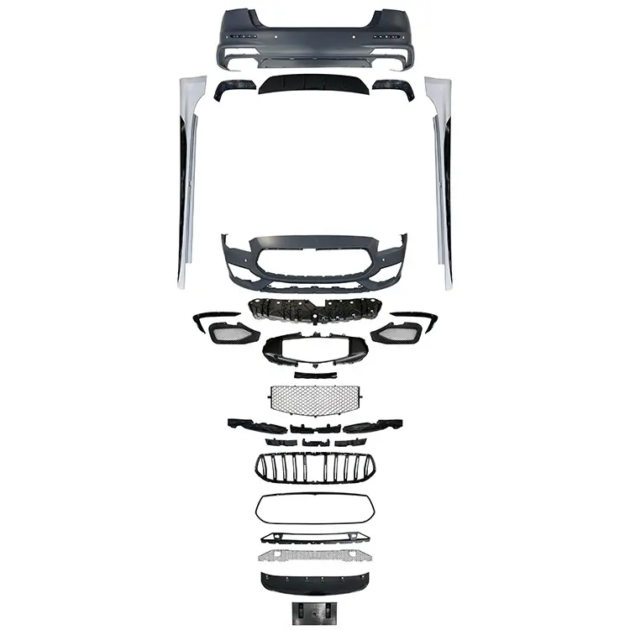 Maserati QUATTROPORTE 2014+ Car Bumper Front Lip Rear Diffuser Side Skirt Vents Spoiler Body Kit - Image 5