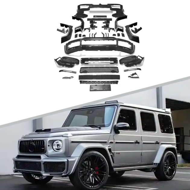 BENZ W463 2019-2022 Front Lip Rear Diffuser Side Skirt Vents Spoiler Body Kit