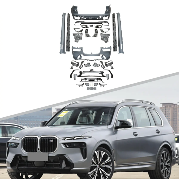 23 BMW X7 Luxury upgraded Sport body kit M-tech style Auto Body Kit Front Bumper Grille