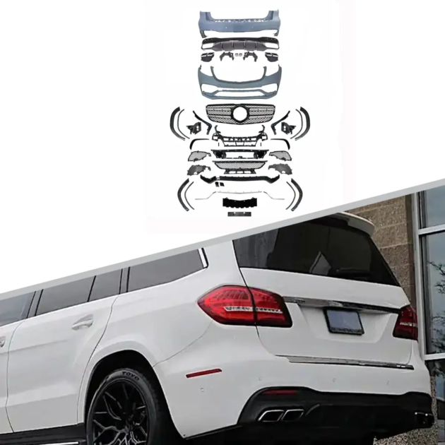 BENZ X166 2015+ AMG bodyKit Car bumpers Rear Diffuser