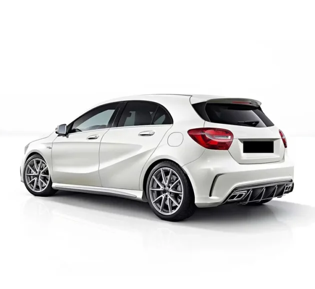 Mercedes BENZ W176 AMG 2013-2015 A45 Style Car Bumper Rear Diffuser - Image 6