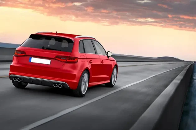 AUDI A3 Hatchback 2013-2016 Normal S3 Style Car Bumper Rear Diffuser - Image 5