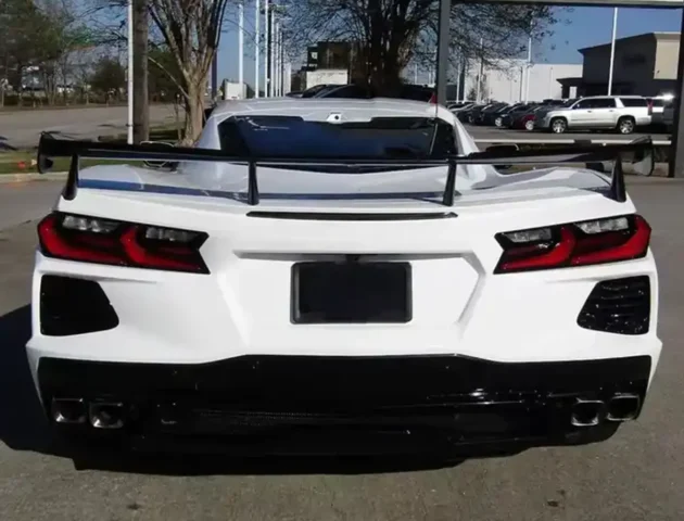 Corvette 2020+ High Wing Style Car Rear Bumper Auto Body Kit Spoiler - Image 3