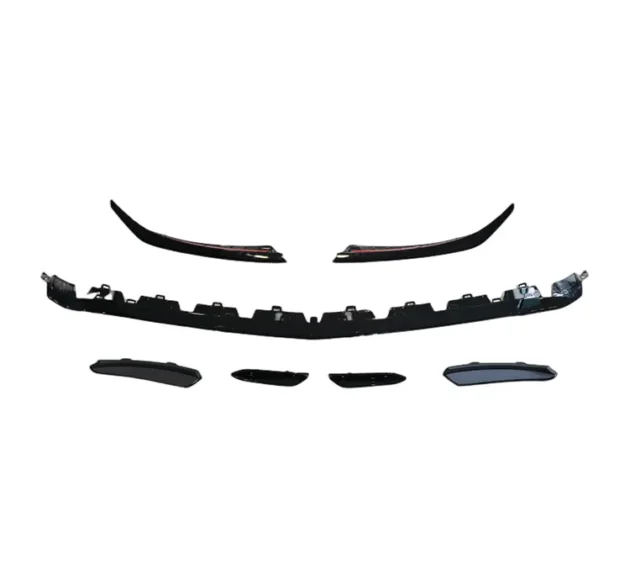 BENZ W177 AMG 2019+ AMG Style Gloss Black Car Front Lip With Splitter - Image 2