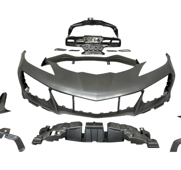 Chevrolet Corvette BodyKit Auto C8 Z06 style Front Bumper Modification Car Body Kit - Image 3
