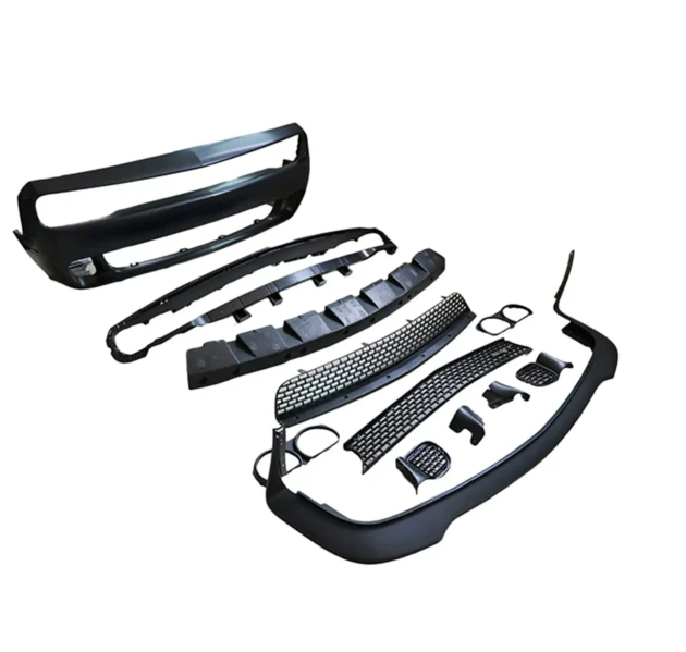 Dodge Challenger 2015-2021 Hellcat Style Car Front Bumper Lip Body Kit - Image 3