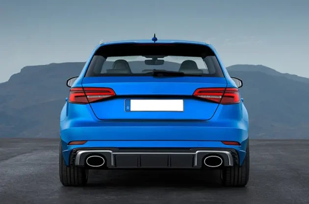 AUDI A3 Hatchback 2017-2020 Silver S-line RS3 Style Car Rear Bumper Exhaust Pipe Accessories - Image 5