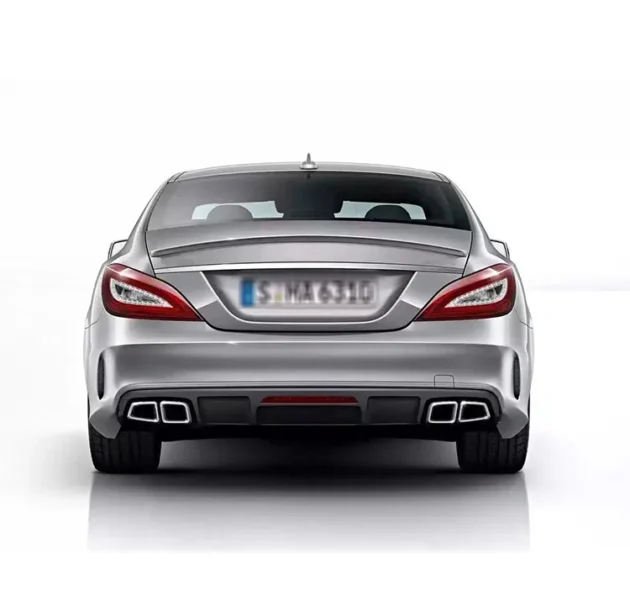 BENZ W218 AMG 2013-2017 CLS63 Style Auto PP Material Accessories Rear Diffuser - Image 4