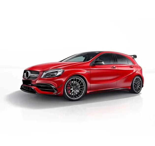 BENZ W176 2013-2018 A45 AMG Style Auto PP Bumper Front Lip Rear Diffuser Side Skirt Vents Spoiler Body Kit - Image 4