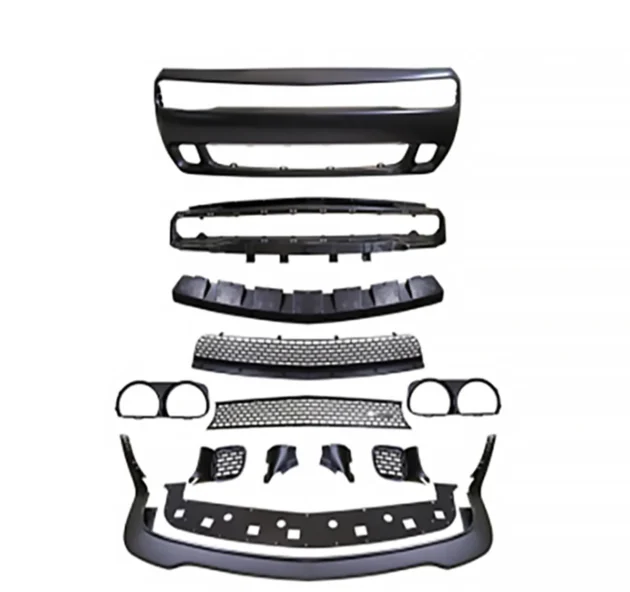 Dodge Challenger 2008-2014 Hellcat Style PP ABS Front Bumper Front Lip Car Bumper - Image 2