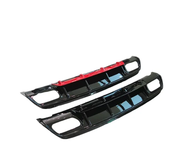 Mercedes BENZ W176 AMG 2013-2015 A45 Style Car Bumper Rear Diffuser - Image 3