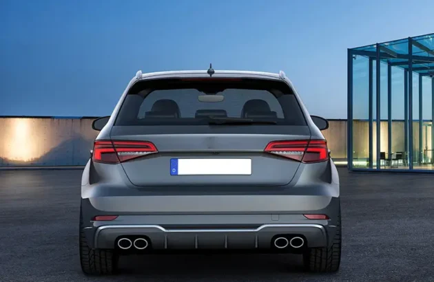 AUDI A3 Hatchback 2017-2020 Normal S-line S3 Style Car Bumper Rear Diffuser - Image 4