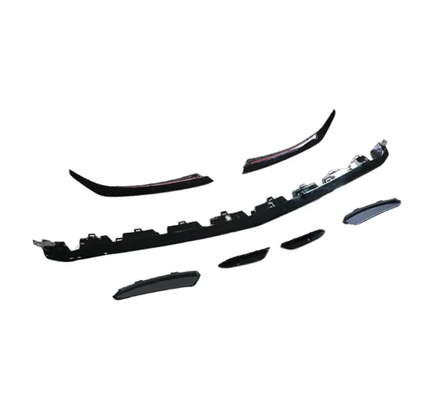 BENZ W177 AMG 2019+ AMG Style Gloss Black Car Front Lip With Splitter - Image 3