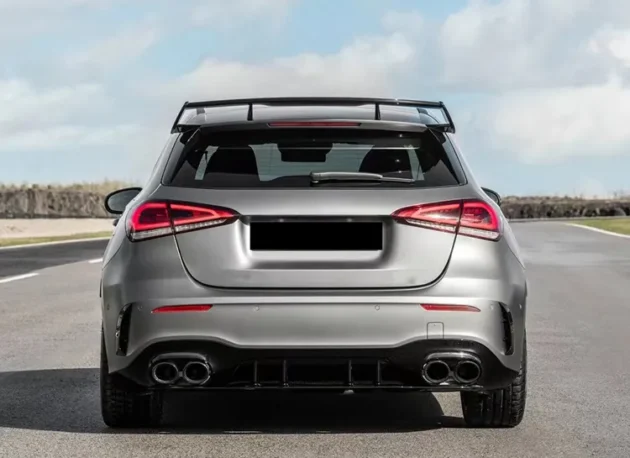 BENZ W177 AMG Hatchback 2019-2022 A45 Style Auto Accessories Rear Diffuser - Image 3