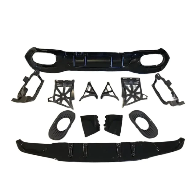 BENZ W177 AMG Sedan 2019-2022 Car Accessories A35 Style Rear Diffuser - Image 2